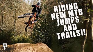 RIDING NEW MTB JUMPS AND TRAILS WITH THE...