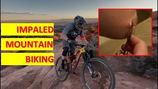 IMPALED WHILE MOUNTAIN BIKING -- WARNING: ...