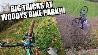 EPIC DAY AT WOODYS BIKE PARK ON MY SLOPESTYLE...
