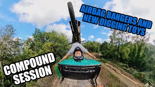 MTB COMPOUND!!! AIRBAG TRICKS AND NEW DIGGING...