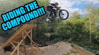 RIDING MY MTB COMPOUND WITH FRIENDS AGAIN!!!