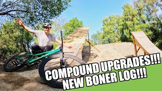 MTB COMPOUND UPGRADES!!! NEW BONER LOG!!!