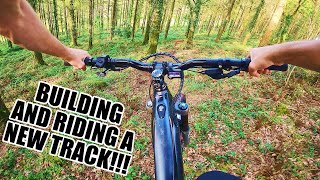 RIDING AND BUILDING A NEW TRACK!!!