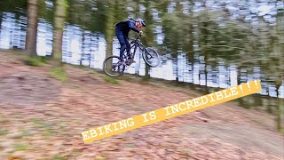 SENDING IT ON THE E-BIKE - IN THE QUANTOCKS...
