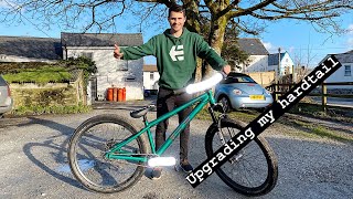 UPGRADING MY DIRT JUMP MOUNTAIN BIKE!!!