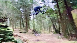 RIDING DOWNHILL BIKES AND CRASHING AT GAWTON...