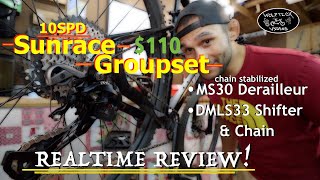 SunRace Groupset on the Taff Real Time Review...