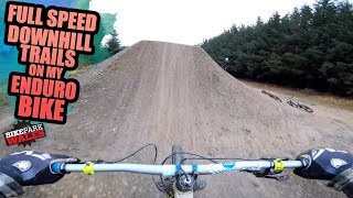 SHREDDING FULL SPEED DOWNHILL MTB TRAILS ON MY...