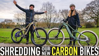 SHREDDING OUR NEW CARBON BIKES// SUNDAY RIDING...