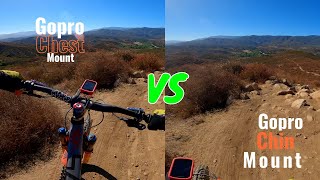 Gopro Chesty Chest Mount vs Helmet Mount MTB -...