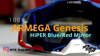 100% Armega Motocross / MTB Goggles With HiPER...