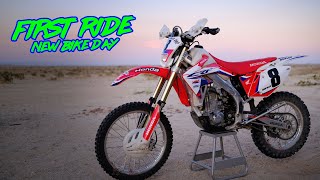 2009 Honda CRF 450x First Time Riding A Dirt...