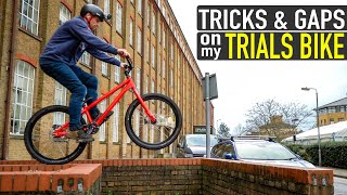 SENDING TRICKS & GAPS ON MY TRIALS BIKE!!