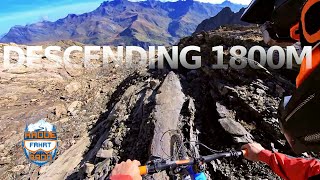 DESCENDING 1800M - KING STONE ROAD - LA GRAVE...