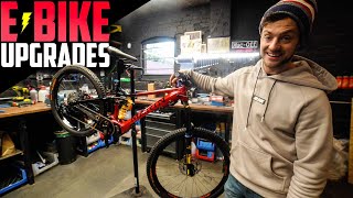 UPGRADING MY E-BIKE WITH SICK NEW PARTS!!