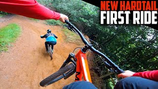 RIDING MY NEW HARDTAIL MTB!!