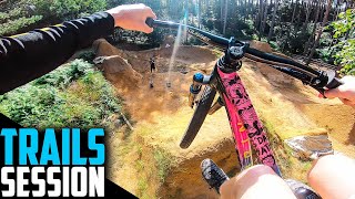 FIRST SESSION BACK RIDING THESE DIRT JUMPS!!