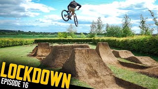 SICK NEW DIRT JUMPS AT THE BACKYARD TRAILS!!...
