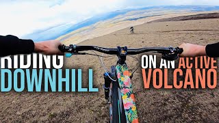FLAT-OUT DOWNHILL FREERIDE LINES ON AN ACTIVE...