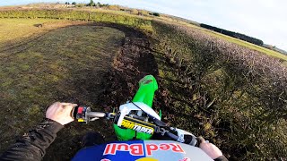 BUILDING AND RIDING A PIT BIKE TRACK IN MY...