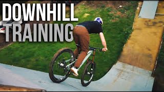 DOWNHILL BIKE TRAINING FOR RED BULL RAMPAGE AT...