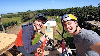 MY TWIN BROTHER HIT THE AIRBAG ON HIS ENDURO...