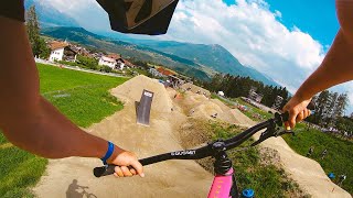 RIDING THIS HUGE CRANKWORX MTB SLOPESTYLE COURSE!!