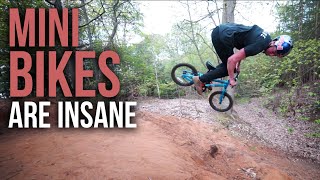 SIZE DOESN'T MATTER WHEN SHREDDING MINI BIKES!!
