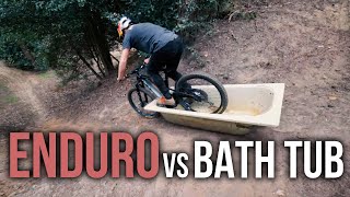ENDURO BIKE RIDING!! *BATH TUB CHALLENGE 2*