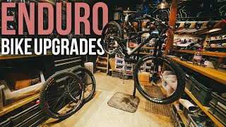 UPGRADING MY ENDURO MTB WITH NEW BIKE PARTS!!