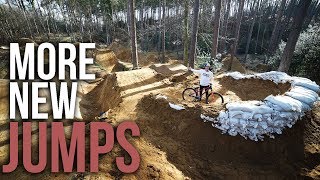 TESTING NEW MTB JUMPS & RIDING THIS CRAZY...