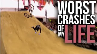 THE WORST CRASHES OF MY MTB CAREER!!