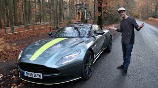 Riding MTB With An Aston Martin DB11 AMR!!