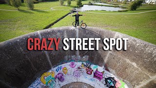 Urban MTB Riding At This Crazy Wallride!