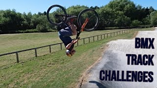 BMX TRACK CHALLENGES *FENCE JUMP*