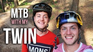 CRAZY MTB RIDING WITH MY TWIN!!
