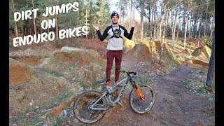 DIRT JUMPS ON ENDURO BIKES!!