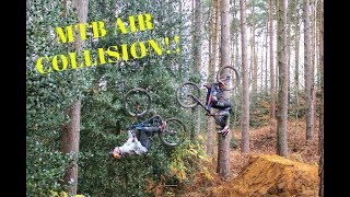 MTB AIR COLLISION!! **SO SCARY**