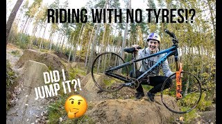 RIDING WITH NO TYRES!