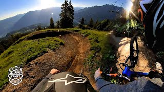 Sonnenaufgangs Runde im Bikepark Brandnertal +...