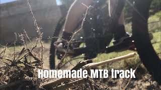 Riding our Homemade MTB track// MTB trail Tutorial