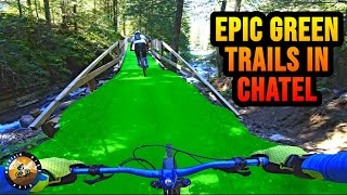 Blasting down the Epic Green Trails at Chatel...