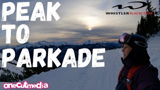 Skiing Peak to Parkade  Non Stop at Whistler  ...