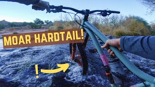 Fording the RIVER in order to ride a...