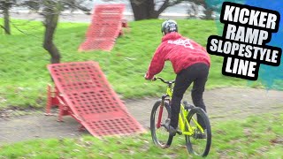 RIDING THE KICKER RAMP SLOPESTYLE LINE - URBAN...