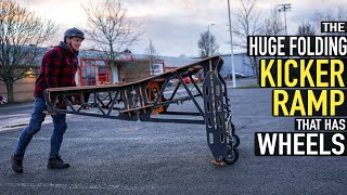 HUGE PORTABLE KICKER RAMP WITH WHEELS// MTB...