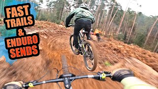 FAST MTB TRAILS AND ENDURO BIKE SENDS AT...