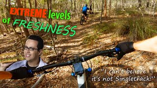 Grinding out some FRESH New Singletrack at...