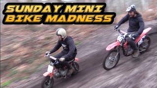 SUNDAY MINI BIKE MADNESS WITH ONE WHEEL WAVEY!!!