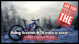 Riding MTB in the snow!